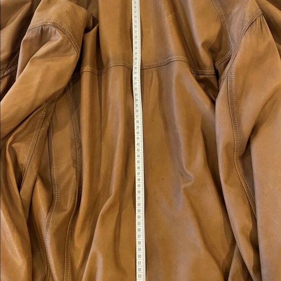 Italian Leather Jacket, Brown, Handmade in Italy - Picture 7 of 8
